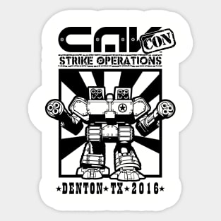 CAV-CON 2016 BLACK Sticker